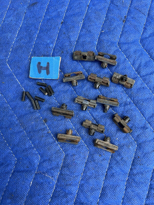 1986-1993 Volvo 240 244 245 Rear Bumper To Body Chrome Trim Clips Set OEM #3713E