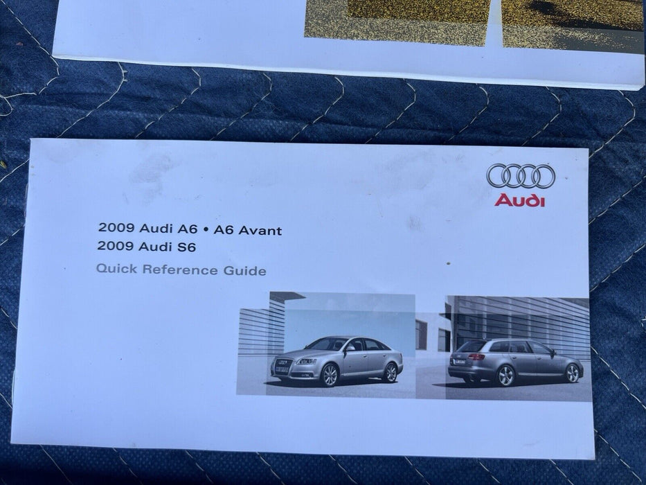 2009 Audi A6 Owners Manual Brochure Pamphlet Booklet Leather Case OEM #2SB