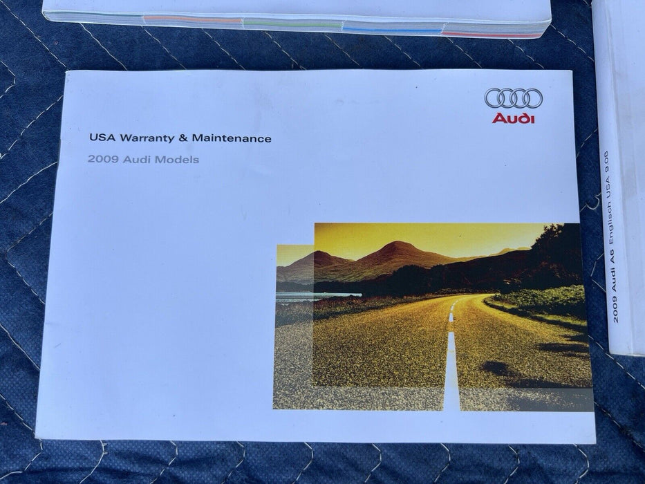 2009 Audi A6 Owners Manual Brochure Pamphlet Booklet Leather Case OEM #2SB