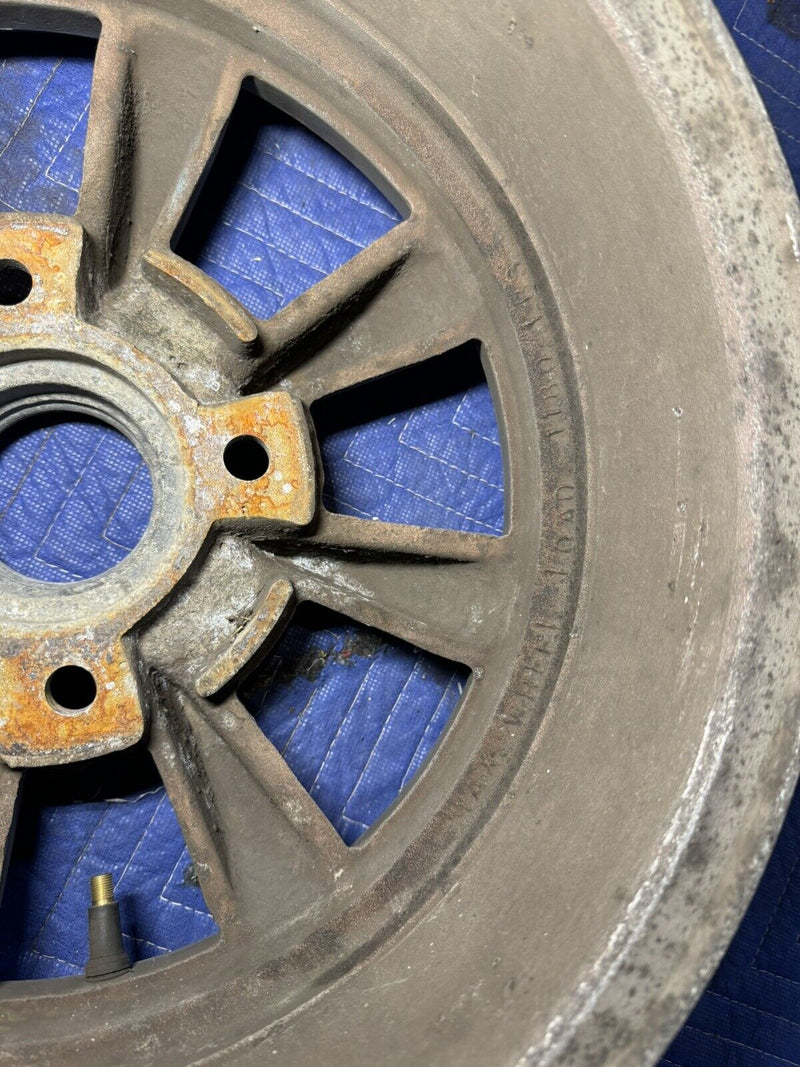 Porsche Karmann Ghia VW EMPI Mag Rim Genuine Vintage 911 15x6 Wheel 4x130 #3369E