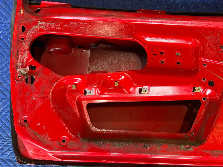 1983-1985 Porsche 944 Front Left LH Driver Red Door Assembly Panel OEM #1759EM