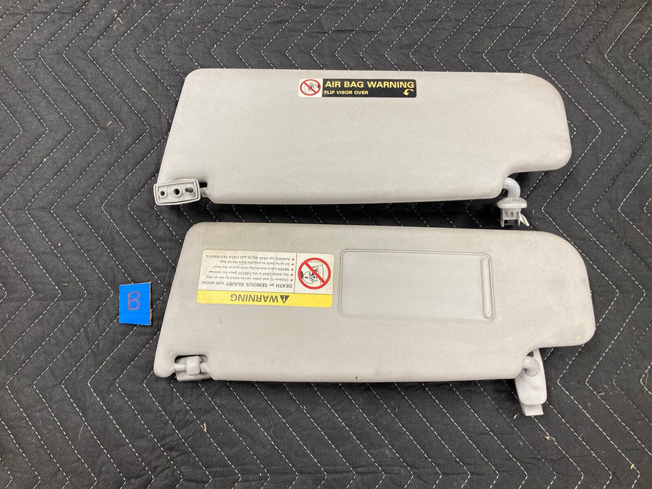 1999-2005 Volkswagen VW Jetta MK4 Sun Visor Pair Left Right Gray OEM #2394M