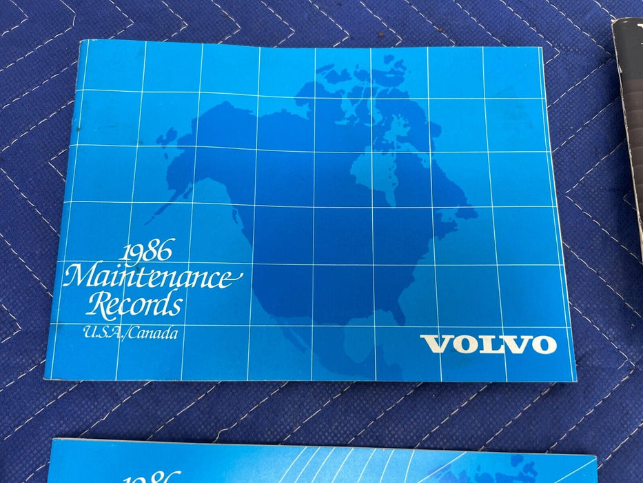 1984-1989 Volvo 740 760 Sedan Owner's Manual Book Set User Guide OEM #1632EM