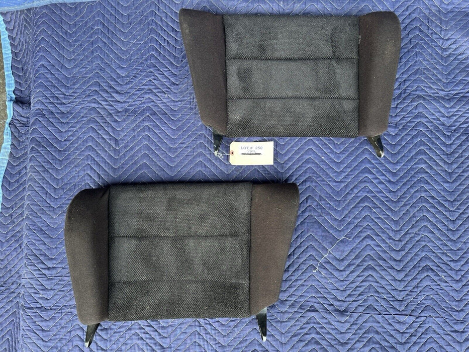 Porsche 911 G & F Body Rear Fold Up Seats Pair Cloth Black Back OEM #3617E