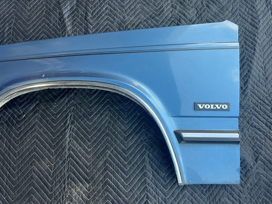 1984-1989 Volvo 740 760 Sedan Front Left Driver Fender Blue Metallic OEM #1673EM