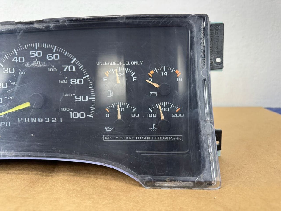 Chevy 1995-1998 1500 Silverado Gauge Cluster Speedometer Instrument OEM #1093CNJ