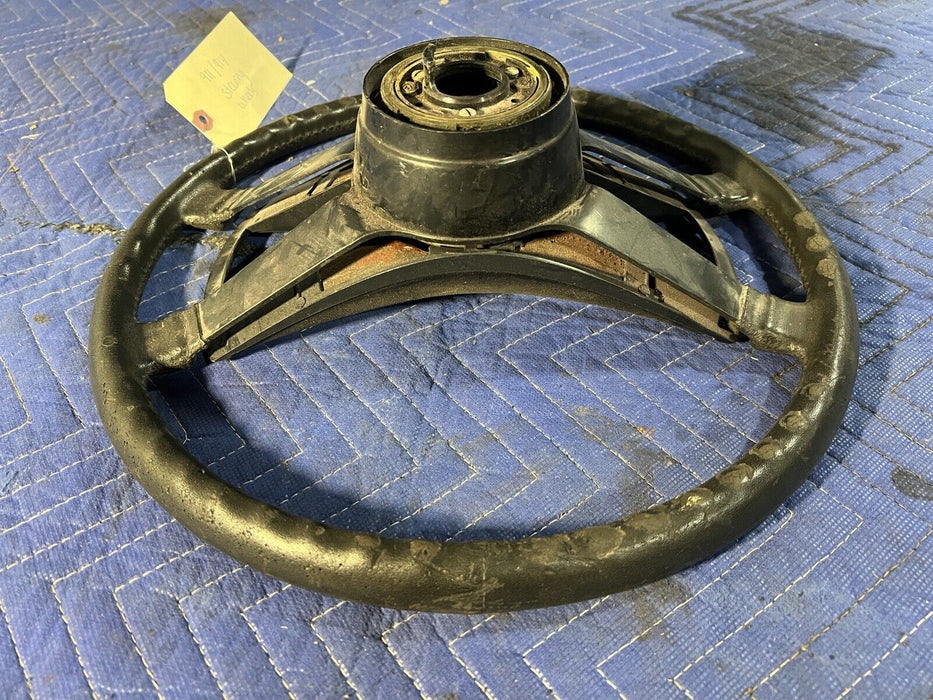 1965-1973 Porsche 911 912 914 Rubber Steering Wheel & Center Pad 380mm #3422E