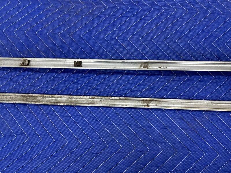 1955-1956 Chrysler Imperial Door Panel Middle Trim Strip SS Pair OEM #3498E