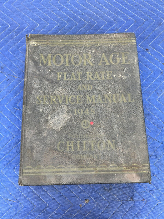 Motor Age Flat Rate and Service Manual 1949 Chilton Hardcover Book OEM #1991EM