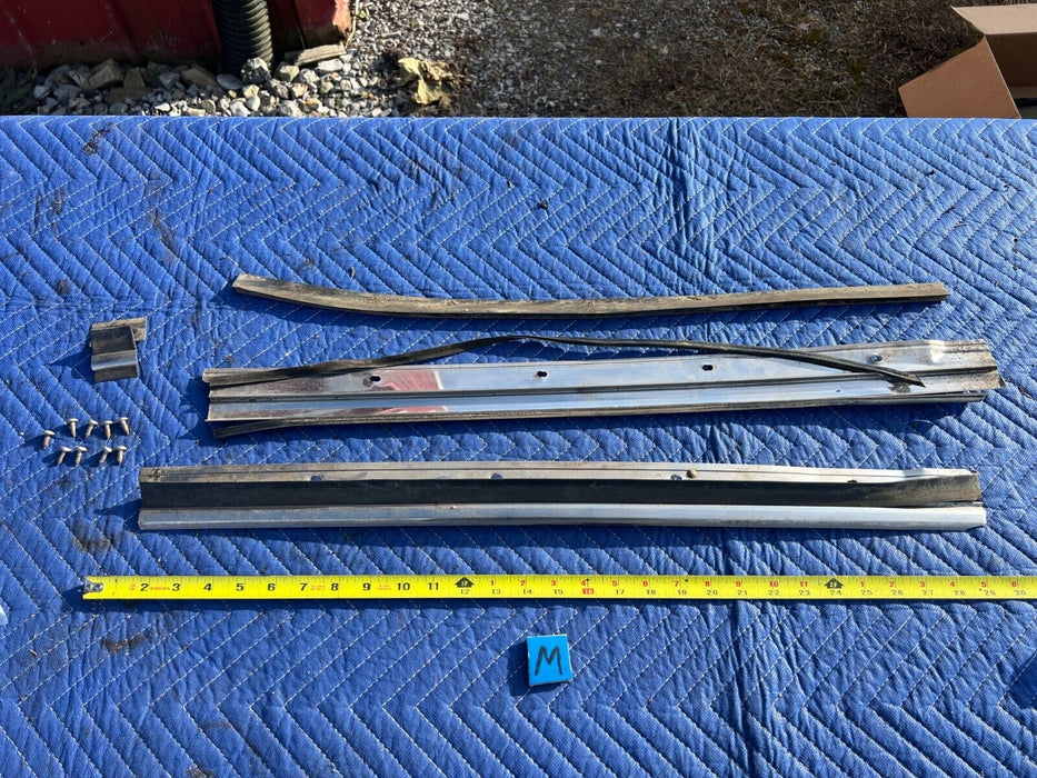 1984-1989 Volvo 740 760 Sedan Rear Window Lower Exterior Chrome Trim OEM #1618EM