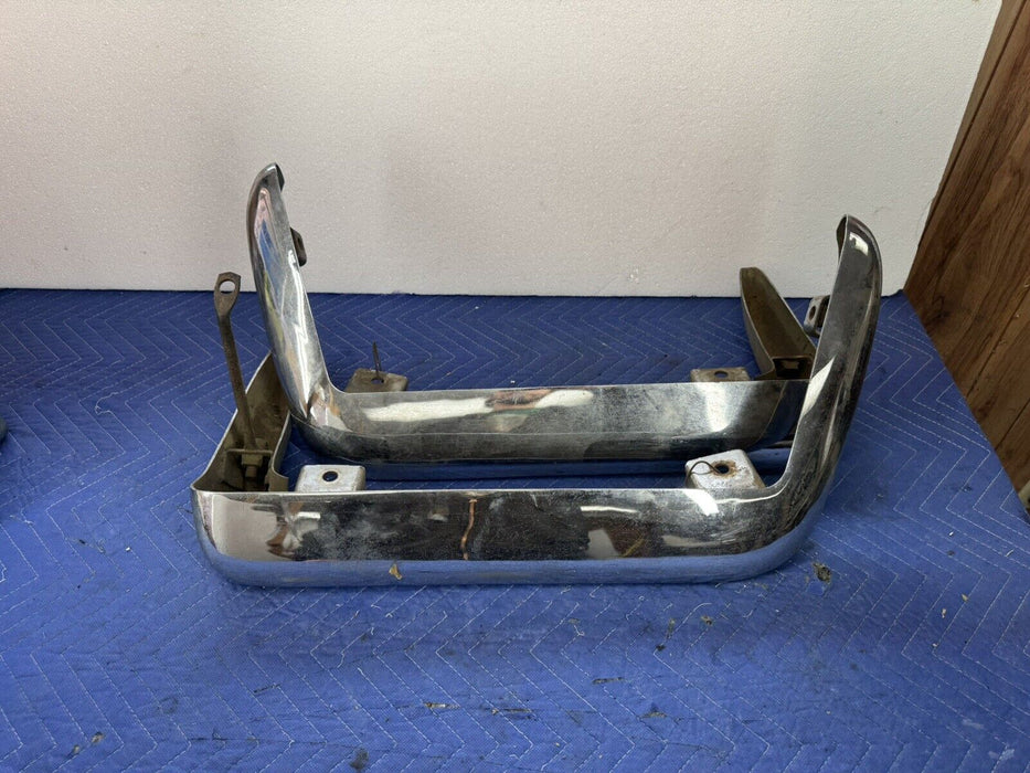 1968-1973 Corvette C3 Chrome Rear Bumper Pair Left & Right GM OEM #3844E