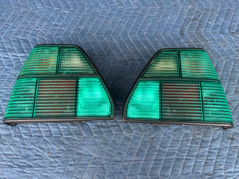 1985-1992 Volkswagen VW Golf Left & Right Green Lens Tail Light Pair OEM #5922EM