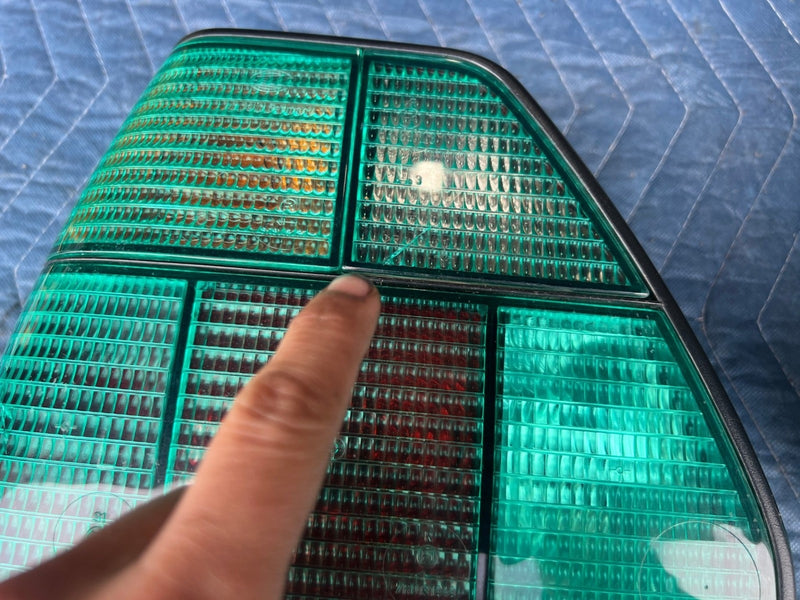 1985-1992 Volkswagen VW Golf Left & Right Green Lens Tail Light Pair OEM #5922EM