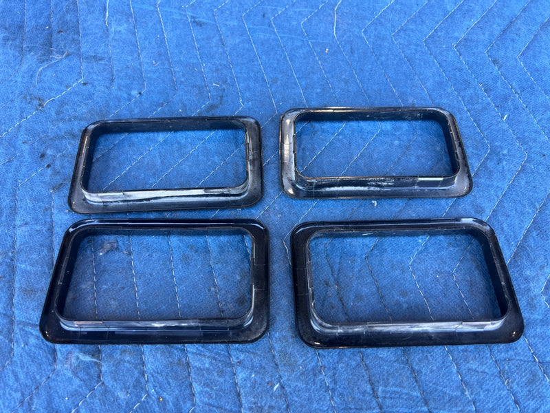 1986-1993 Volvo 240 244 Sedan Interior Door Handle Surround Trim Set OEM #4336EM