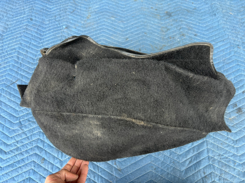 1986-1993 Volvo 240 244 Rear Trunk Spare Tire Carpet Cover Black OEM #4497EM