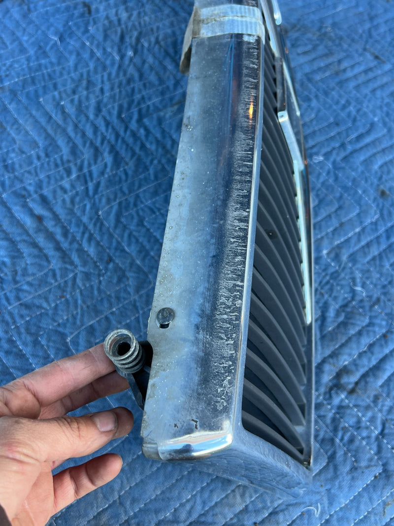 1986-1993 Volvo 240 244 245 Front Grille Trim Hood Chrome OEM #4373EM