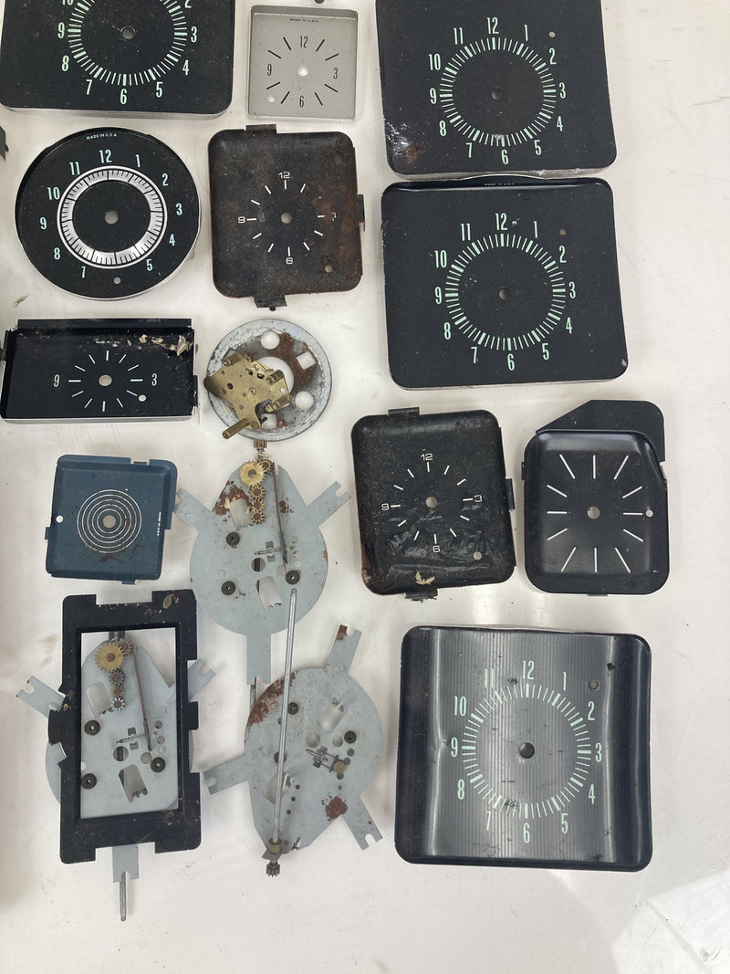 Lot of 50+ Automotive Clock Faces Steampunk Art Vintage OEM #5321M