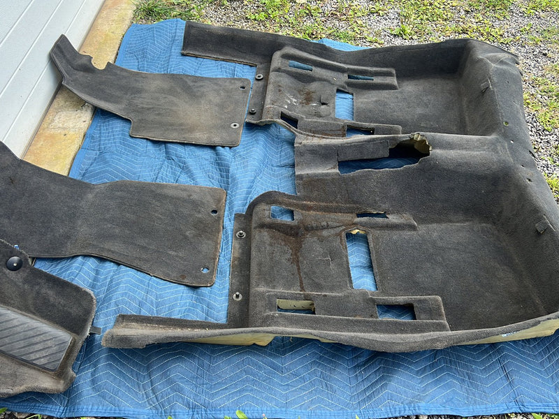1996-2003 Audi S8 D2 A8 Front Rear Left Right Molded Carpet Set Gray OEM #6480EM