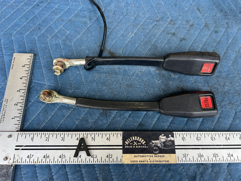 1985-1988 Suzuki Samurai SJ413 Pair Front Seatbelt Receivers LH RH OEM #2316CN