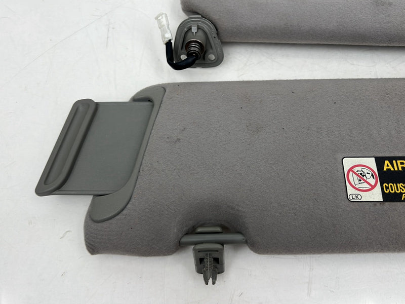 1997-2001 Lexus ES300 Gray Sun Visor Shade Pair w/ Illumination OEM #6753EM