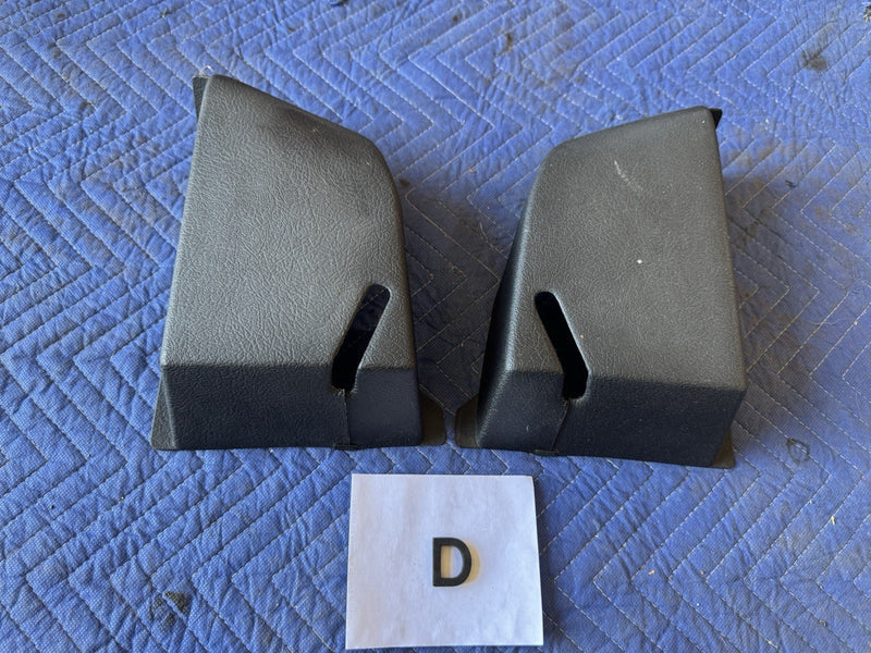 1986-1993 Volvo 240 244 Left & Right Rear Parcel Shelf Seat Belt Trim OEM #4880E
