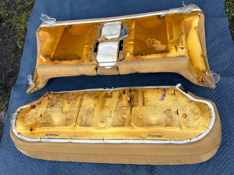 1986-1993 Volvo 240 244 *Sedan Only* Rear Bench Set Tan Cloth OEM #4208EM