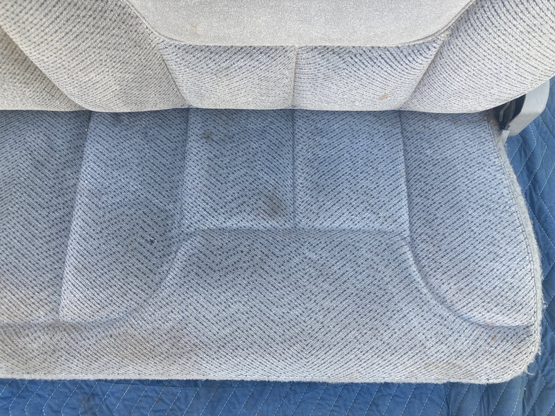 1996-1999 Chevrolet Silverado GMT800 Rear Bench Seat Gray Cloth OEM #4716M