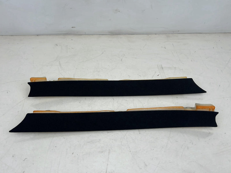1996-2003 Audi S8 D2 A8 Upper Roof C to D Pillar Trim Pair Black OEM #6557EM