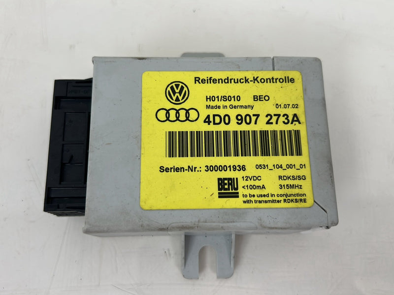 2001-2003 Audi S8 D2 A8 TPMS Tire Pressure Module Sensor 4D0907273A OEM #6077EM