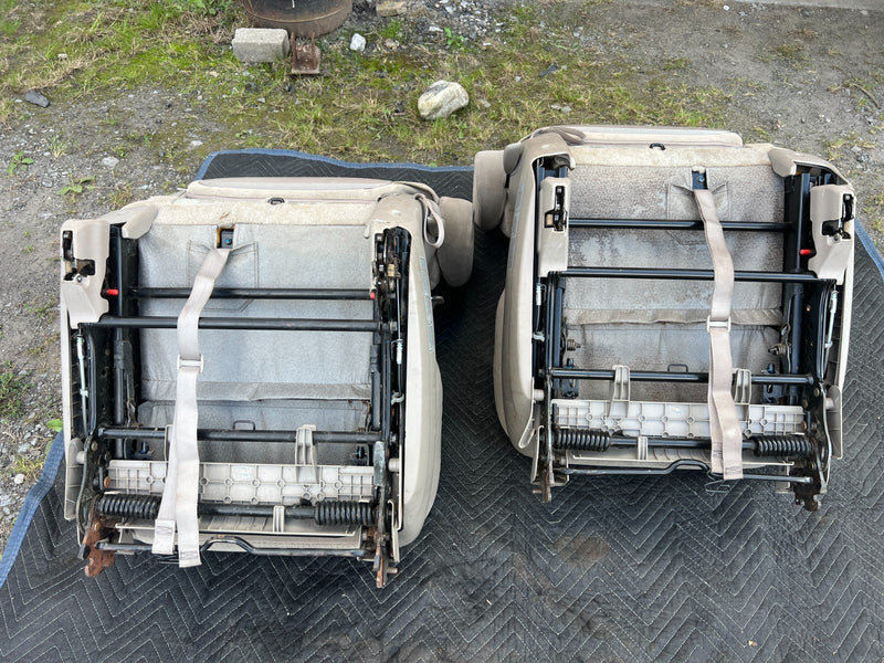 2004-2010 Toyota Sienna Rear Second Row RH & LH Cloth Seat Pair Beige OE #3627EM