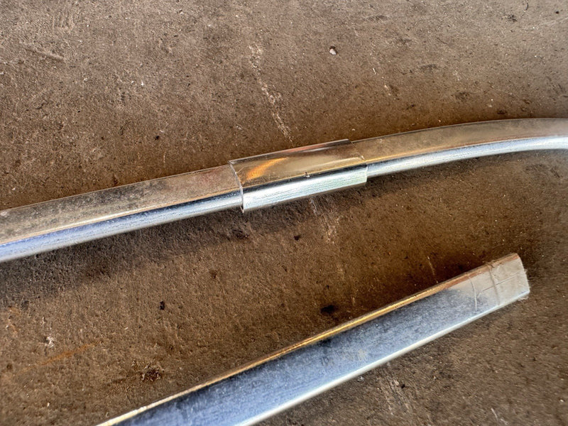 1986-1991 Volvo 240 244 245 Front Windshield Surround Chrome Trim Set OEM #4972E