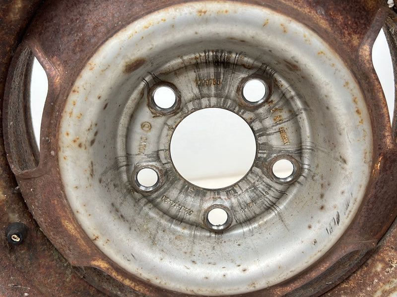 1975-1980 Volvo 244 240 14" Steel Wheel Rim Pair 5.5Jx14x20 OEM #5405EM