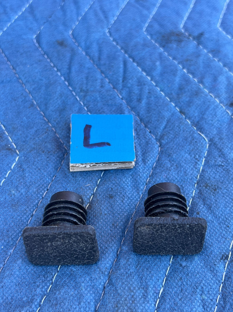 1986-1993 Volvo 240 244 Sedan Retaining Waffle Button Clip Black Pair OE #4316EM
