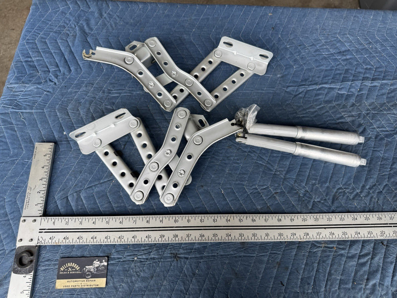1986-1993 Volvo 240 244 Deck Lid Trunk Hinge Left & Right Pair Silver #4835E