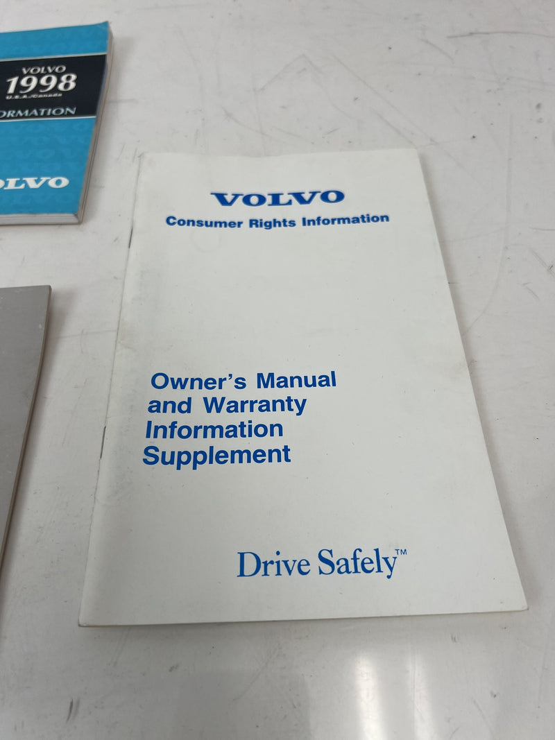 1998 Volvo S70 V70 XC Owners Manual User Guide Booklet Set OEM #6882EM