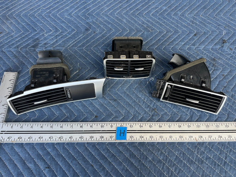 2005-2011 Audi A6 Dash HVAC Heat AC Air Vent Duct Set LH RH Center OEM #3441EM