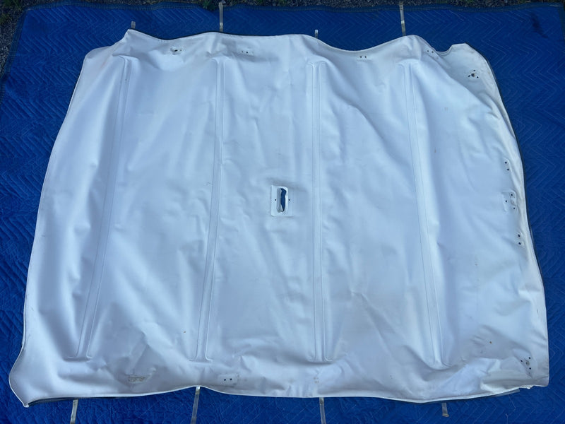 1967-1974 Volvo 140 142 Coupe Complete Vinyl Overhead Headliner White OE #4892EM
