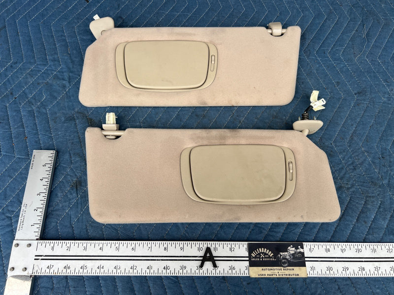 2002-2006 Toyota Camry Right Left RH LH Side Sun Visor Tan Beige OEM #72DU