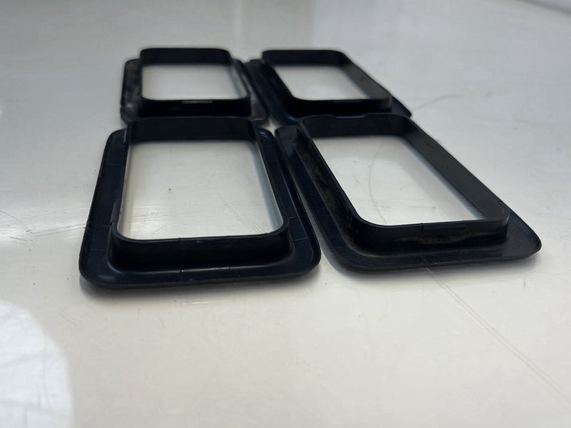 1975-1980 Volvo 244 240 Door Handle Surround Bezel Trim Black Set OEM #5254EM