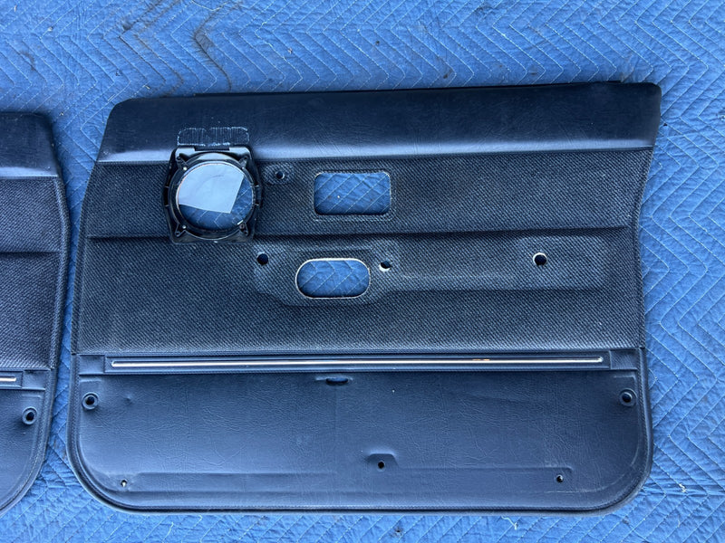 1986-1993 Volvo 240 244 *Sedan Only* Door Card Set of 4 Gray Black OEM #4374EM