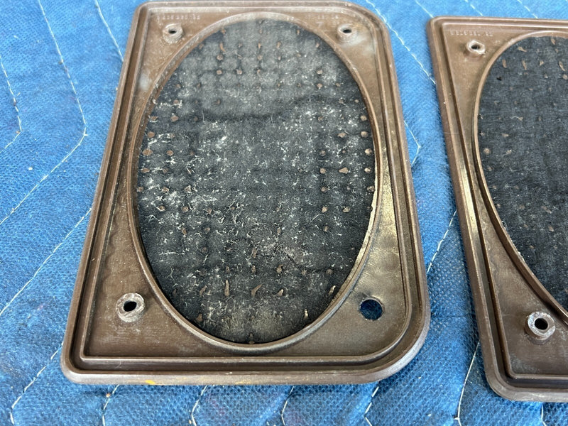 1983-1985 Porsche 944 Right & Left Speaker Tweeter Cover Panel Trim OEM #2451EM