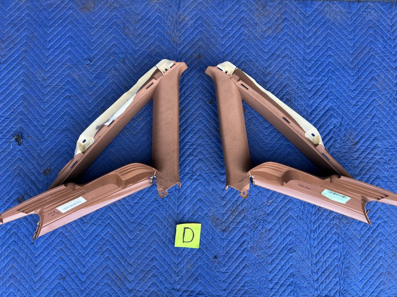 2005-2011 Audi A6 Rear Right & Left C Pillar Trim Pair Amaretto OEM #3402EM