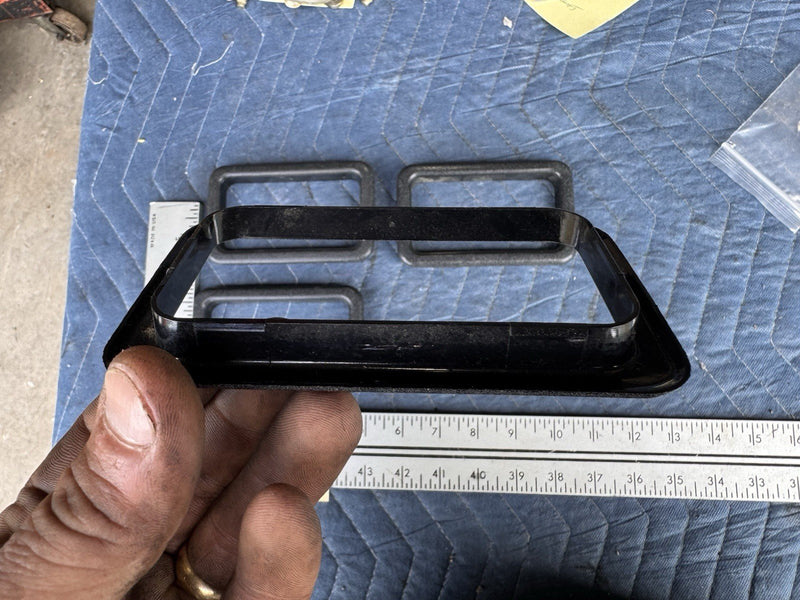 1986-1993 Volvo 240 244 245 Interior Door Handle Trim Surround Black OEM #4936E