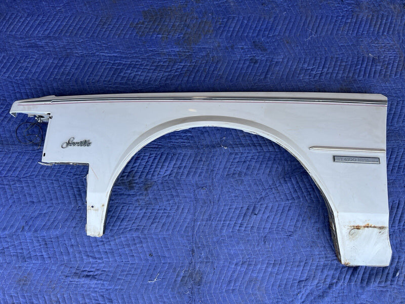 1980-1985 Cadillac Seville Front Left Fender Sedan Driver White OEM #3322M