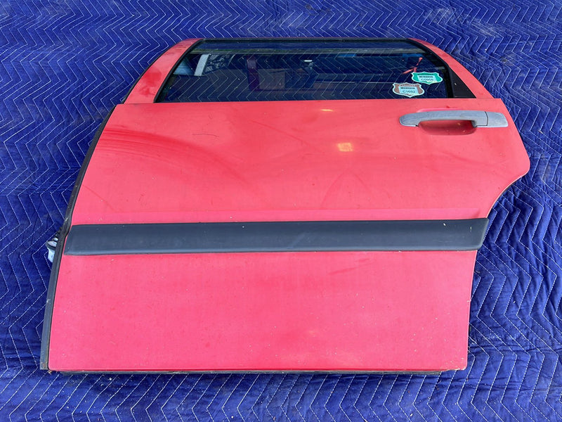 1993-1997 Volvo 850 Rear Driver Left LH Door Assembly Red OEM