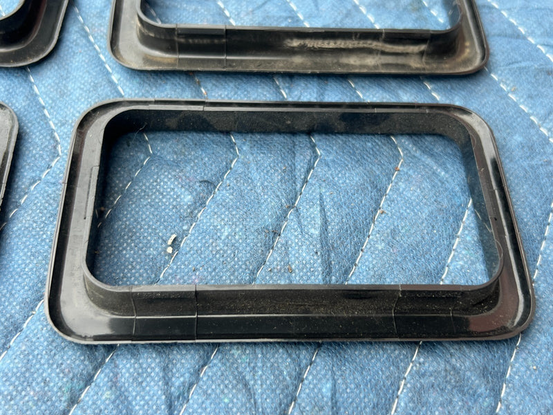 1986-1993 Volvo 240 244 245 Interior Door Handle Trim Surround Black OEM #4060EM
