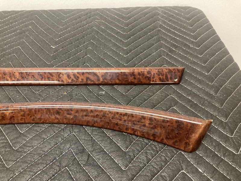 1997-2003 BMW 540i 528i Front LH RH Door Wood Trim Molding Vavona Pair OEM #128M