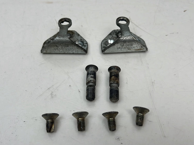1983-1985 Porsche 944 Right Left Door Striker Plate Latch Catch Pair OEM #5653EM