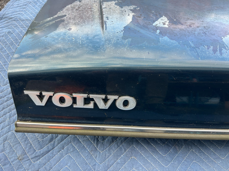 1986-1993 Volvo 240 244 Sedan Rear Trunk Deck Lid Panel Green OEM #4237EM