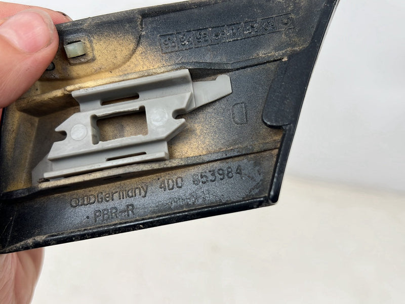 1996-2003 Audi S8 D2 A8 Rear Quarter Panel Trim End Pair Black OEM #6519EM